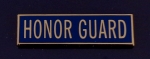 HONOR GUARD 3/8" Award/Commendation Bar/Uniform Pin Gold/Blue USA MADE!